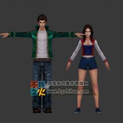 都市 男女 市民 路人 模型