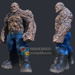 神奇四俠 石頭人 巨人 英雄 模型