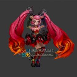 王者榮耀法師安其拉模型