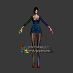 知性御姐 Max模型 四邊面