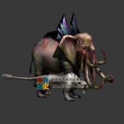 兩只走獸 Max模型