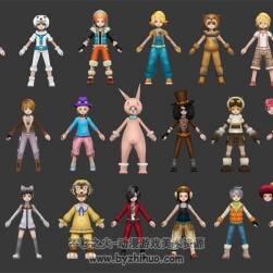 【飛飛】 精品卡通男生角色時裝模型