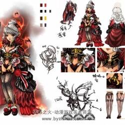 游戲角色素材 6000+p 角色原畫 三視圖人物設(shè)定圖集