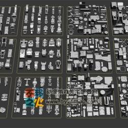 工業(yè) 機械 零件大全 3D模型