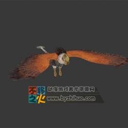 一只變異的老鷹模型