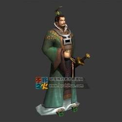 三國 劉備 皇叔  古裝 模型