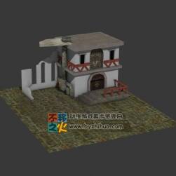 西式建筑 游戲房子模型