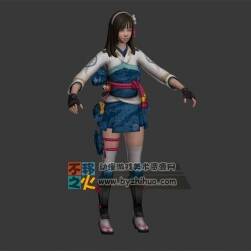 和風(fēng) 美少女 短裙 和服 模型