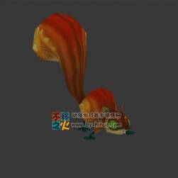 大眼松鼠 Max模型 三邊面