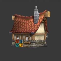 卡通小瓦房模型