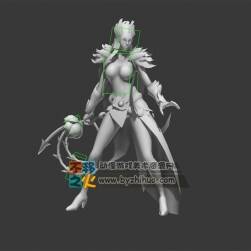 白模性感女戰(zhàn)士模型